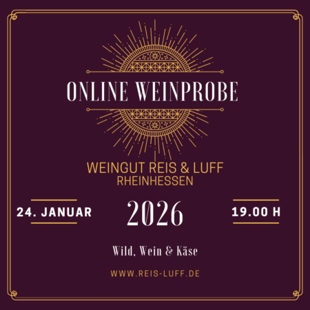 Online-Weinprobe 24.01.2026 - Wild, Wein und Käse